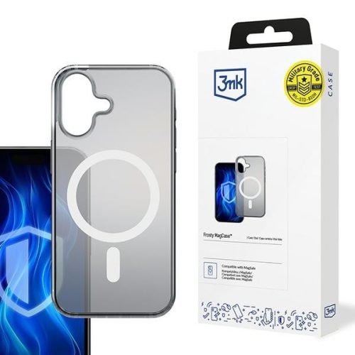 3MK Frosty MagCase iPhone 16 tok, fehér