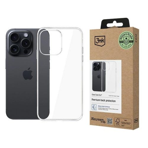 3MK ClearCase Eco iPhone 16 Pro Max GRS CU 1304127 tok, átlátszó