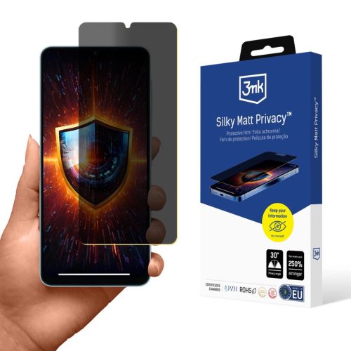 3MK Privacy Film Silky Matt Privacy Samsung Galaxy A06 betekintésvédő üvegfólia