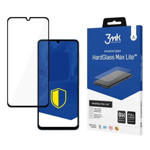 Edzett üvegfólia 3mk HardGlass Max Lite Black Samsung Galaxy A06