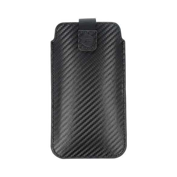 POCKET Carbon univerzális tok - 17-es méret - SAMSUNG A02s / A03s / A05s / A05 / A12 / A15 / A21s / A25 / A32 5G / A42 5G / A72 5G / M12 XIAOMI Redmi 9A / 9AT / 9c / Note 10 PRO / Mi11 OPPO A52 / A72 / A92 REALME 7i VIVO Y52 5G / Y72 5G VIVO Y52 5G / Y72 