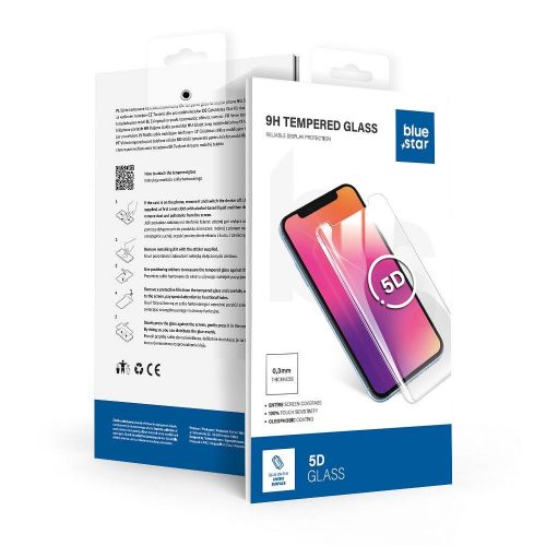 Tempered glass, edzett üvegfólia Blue Star - APP IPHONE 16 Pro 5D Full Cover tok, fekete