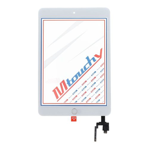 MUSTTBY Érintőképernyő + hátlapi matrica + Home iPAD Mini 3 (fehér)