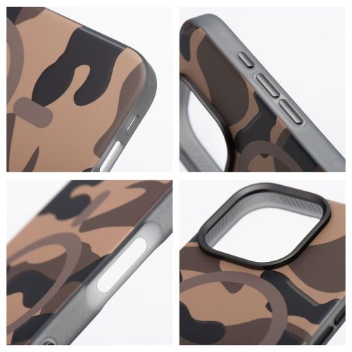 FORCELL F-PROTECT Levels with Dual Layer 4D technology, Miliatry Drop-Test compatible with MagSafe SAMSUNG S25 ULTRA tok, desert camo