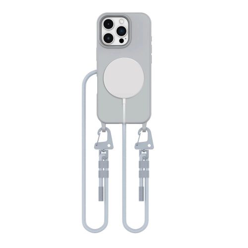 Tech-Protect MagNecklace MagSafe Case with Lanyard iPhone 16 Pro - tok, szürke