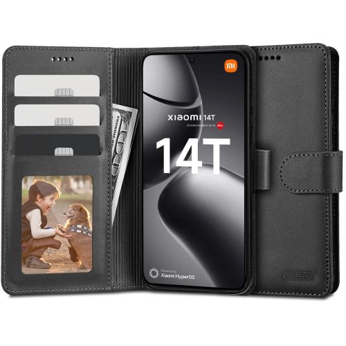 TECH-PROTECT WALLET XIAOMI 14T tok, fekete