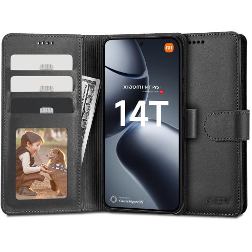 TECH-PROTECT WALLET XIAOMI 14T PRO tok, fekete