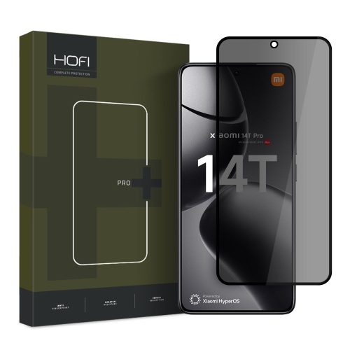 HOFI ANTI SPY GLASS PRO+ XIAOMI 14T / 14T PRO PRIVACY edzett üvegfólia