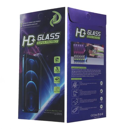 Tempered glass 9D Full Glue teljes kijelzős edzett üvegfólia iPhone 12 Mini 5,4"