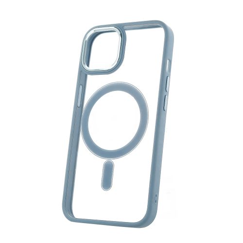 Satin Clear Mag case MagSafe hátlap, tok iPhone 13 6,1", kék