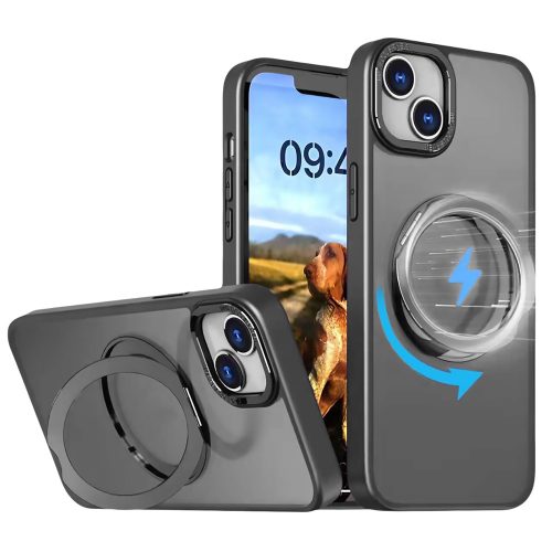 Mag Ring Rotating case iPhone 16 6,1" tok, fekete