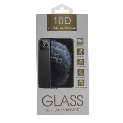 Tempered glass, teljes kijelzős edzett üvegfólia 10D iPhone 16 Pro 6,3" 