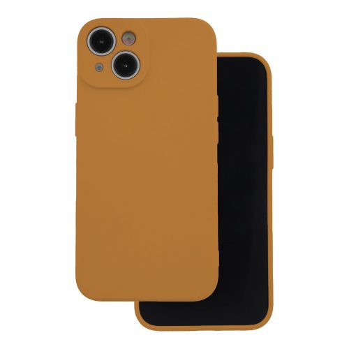 Silicone Case hátlap, tok iPhone 12/12 Pro 6.1", barna