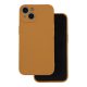 Silicone Case hátlap, tok iPhone 12/12 Pro 6.1", barna