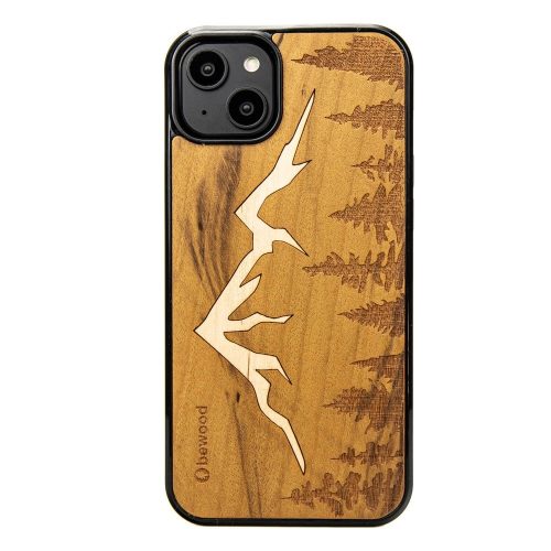 Bewood Wooden iPhone 15 Plus Bewood Imbuia mountain hátlap, tok, mintás, színes