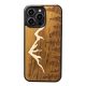 Wooden case for iPhone 15 Pro Max Bewood Imbuia mountain hátlap, tok, mintáss