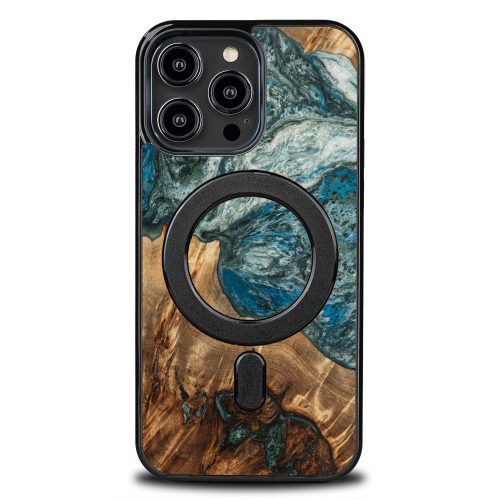 Bewood Unique MagSafe Planet Earth tok iPhone 15 Pro Max, kék, zöld