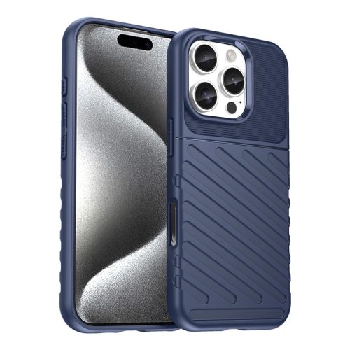 Thunder Case iPhone 16 Pro Silicone Case  tok, kék