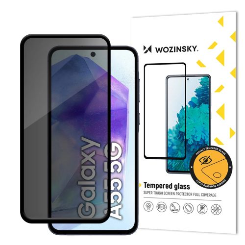 Wozinsky Privacy Glass tempered glass Samsung Galaxy S25 Plus with Anti Spy filter betekintésvédő üvegfólia