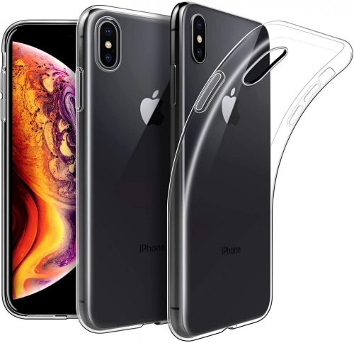 iPhone Xs Max Super Slim 0.5mm szilikon hátlap, tok, átlátszó