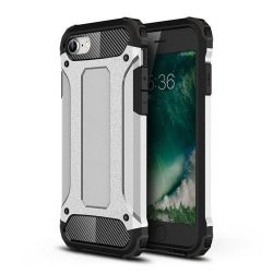   Hybrid Armor Tough Rugged iPhone 7/8/SE (2020) ütésálló hátlap, tok, ezüst