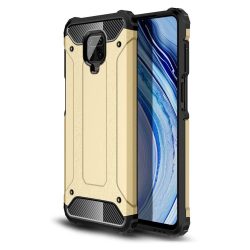   Hybrid Armor Tough Rugged Xiaomi Redmi Note 9 Pro/Redmi Note 9S ütésálló hátlap, tok, arany