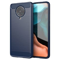   Carbon Case Flexible Xiaomi Redmi K30 Pro/Poco F2 Pro hátlap, tok, sötétkék