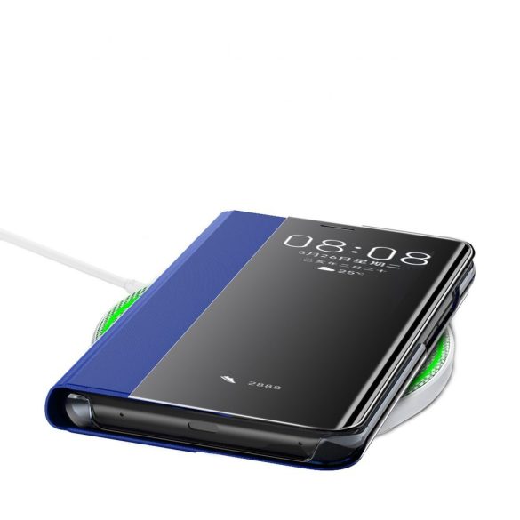 New Sleep Case Huawei P30 oldalra nyíló tok, fekete