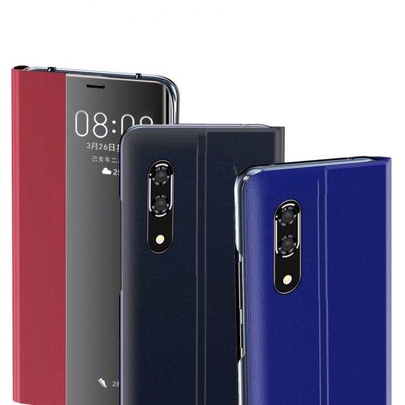 New Sleep Case Huawei P30 oldalra nyíló tok, rózsaszín