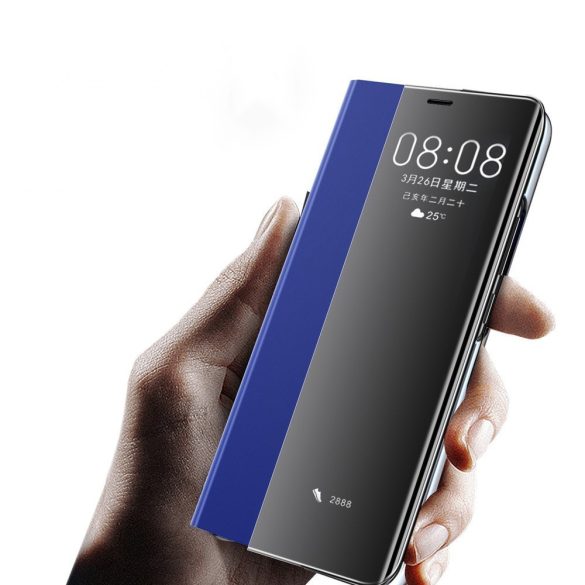 New Sleep Case Huawei P30 oldalra nyíló tok, sötétkék