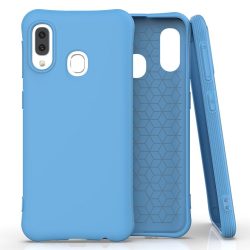   Soft Color Flexible Case Samsung Galaxy A20e hátlap, tok, kék