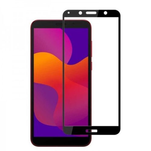 Wozinsky Huawei Y5P Glass Screen 5D Full Glue teljes kijelzős edzett üvegfólia (tempered glass), 9H keménységű, tokbarát, fekete