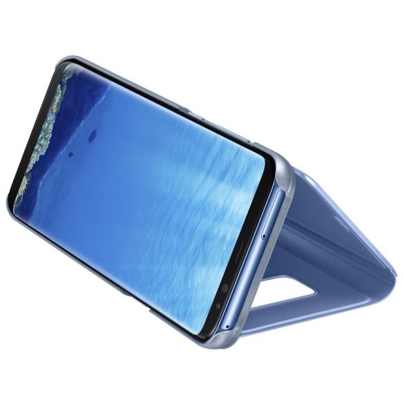 Clear View Case cover Samsung Galaxy Note 20 Ultra oldalra nyíló tok, kék