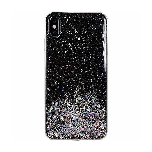 Wozinsky Star Glitter Shining Xiaomi Redmi 9A hátlap, tok, fekete