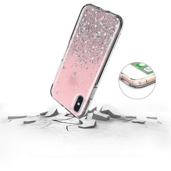 Wozinsky Star Glitter Shining Xiaomi Redmi 9A hátlap, tok, fekete