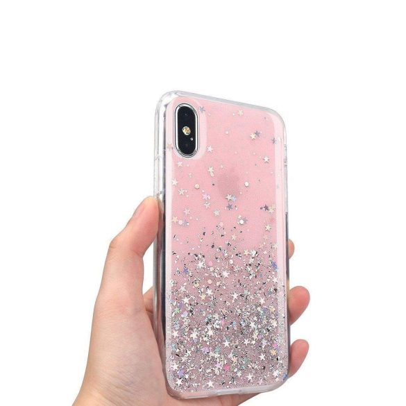 Wozinsky Star Glitter Shining Xiaomi Redmi 9A hátlap, tok, rózsaszín