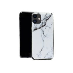   Wozinsky Marble cover iPhone 12/12 Pro márvány mintás hátlap, tok, fehér