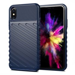   Armored Thunder Xiaomi Redmi 9A ütésálló hátlap, tok, sötétkék