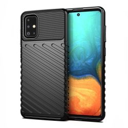   Armored Thunder Samsung Galaxy A21s ütésálló hátlap, tok, fekete