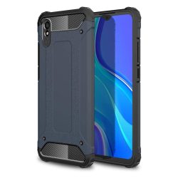   Hybrid Armor Tough Rugged Xiaomi Redmi 9A ütésálló hátlap, tok, sötétkék