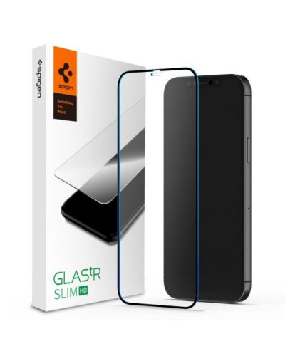 Spigen Privacy Glass Tr iPhone 12 Pro/iPhone 12 betekintés védett edzett üvegfólia (tempered glass) 9H keménységű, átlátszó