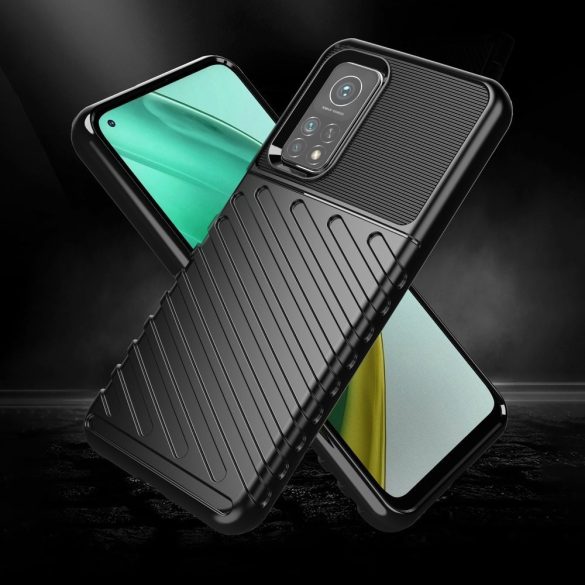 Armored Thunder Xiaomi Mi 10T Pro/Mi 10T ütésálló hátlap, tok, fekete