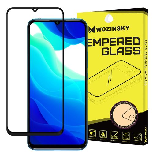 Wozinsky Xiaomi Mi 10T Lite 5D Full Glue teljes kijelzős edzett üvegfólia (tempered glass) 9H keménységű, tokbarát, fekete