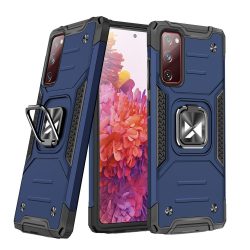   Wozinsky Armor Ring Samsung Galaxy S20 FE ütésálló hátlap, tok, sötétkék