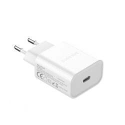   Dux Ducis USB-C hálózati töltő adapter, 20W, PD, gyorstöltő, fehér