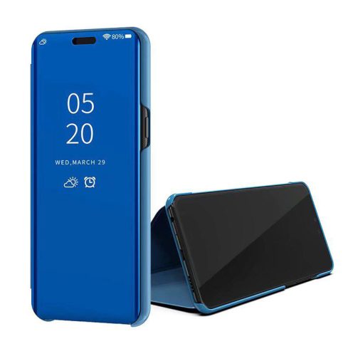 Clear View Case cover Huawei P Smart (2021)/Y7A oldalra nyíló tok, kék