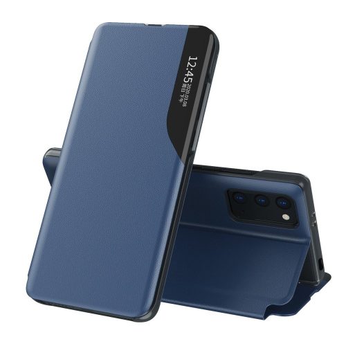 Eco Leather View Case Xiaomi Redmi 9T/Poco M3 oldalra nyíló tok sötétkék