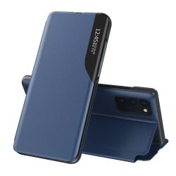   Eco Leather View Case Samsung Galaxy A52 5G/A52 4G oldalra nyíló tok sötétkék