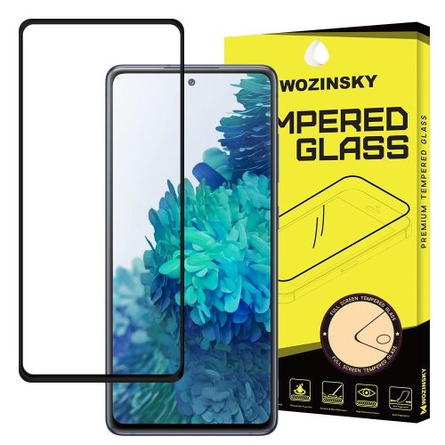 Wozinsky Samsung Galaxy A72 5D Full Glue teljes kijelzős edzett üvegfólia (tempered glass) 9H keménységű, tokbarát, fekete