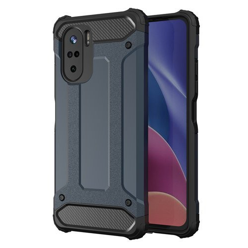 Hybrid Armor Tough Rugged Samsung Galaxy A32 5G ütésálló hátlap, tok, kék